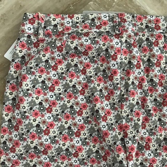 ANDREA MORANDO 6 (M) Woven Textured Jacquard Floral Slim Fit Pants ITALY - Picture 7 of 10